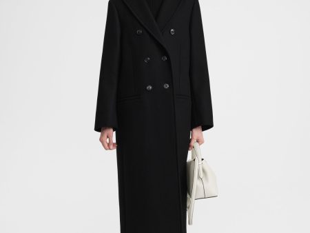 Tailored overcoat black Online now