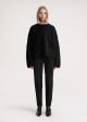 Boxy alpaca knit black Online Hot Sale