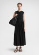 Sleeveless cotton tee dress black Hot on Sale