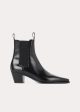 Leather city boots black Online Sale