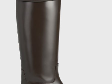 Leather riding boots coffee Online