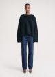 Boxy alpaca knit navy Discount