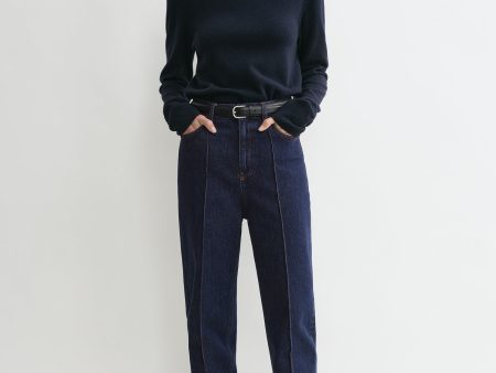 Tapered leg denim dark indigo Online Sale