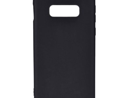 Samsung Galaxy S10e Mat Fleksibelt Plastik Cover - Sort For Sale