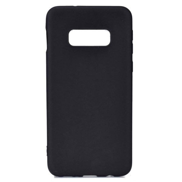 Samsung Galaxy S10e Mat Fleksibelt Plastik Cover - Sort For Sale