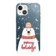 iPhone 13 Mini Fleksibelt Plast Julecover - Merry Christmas - Isbjørn Sale