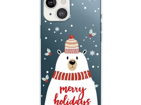 iPhone 13 Mini Fleksibelt Plast Julecover - Merry Christmas - Isbjørn Sale