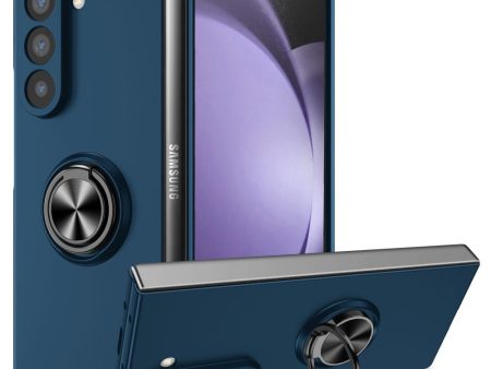 EIDERWOOD Samsung Galaxy Z Fold6 Plastik Cover m. Magnetisk Kickstand - Mørkeblå Online now