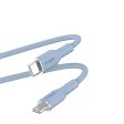 PURO Soft USB-C til Lightning Kabel 1.5m - Blå Online now