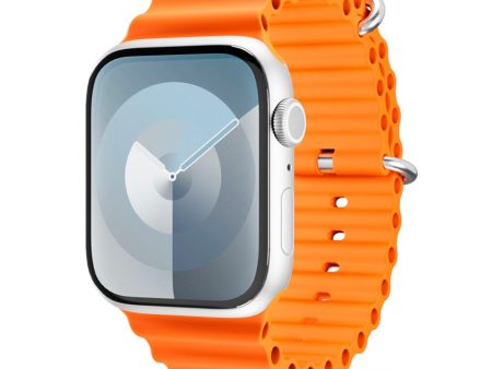 Apple Watch (38 40 SE 41 42mm) Epico Ocean Silikone Rem - Orange Supply