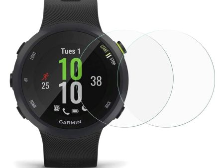 Garmin Forerunner 45 Plus Arc Edge Hærdet Glas Skærmbeskyttelse - 2 Pak - Gennemsigtigt Online