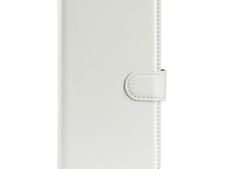 EIDERWOOD OnePlus 13 Læder Wallet Case med Litchi Tekstur og Stødabsorbering - Hvid Online now