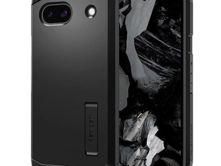 Google Pixel 8a Spigen Tough Armor Cover m. Kickstand - Sort Online Hot Sale