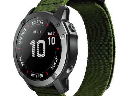 Universal Garmin 26mm Nylon Rem m. Værktøj - Grøn on Sale