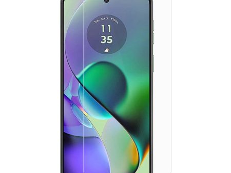 Motorola Moto G54 Hærdet Glas Arc Edge Skærmbeskyttelse - Case Friendly - Gennemsigtig Sale