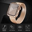 Apple Watch (44mm) Hårdt Plast Case m. Indbygget Skærmbeskyttelse - Rose Gold & Rhinsten Online