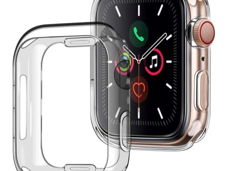 Apple Watch 9 8 7 (41mm) Fleksibelt Plast Cover - Gennemsigtig For Cheap