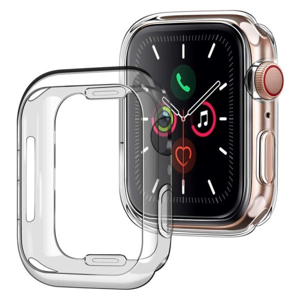 Apple Watch 9 8 7 (41mm) Fleksibelt Plast Cover - Gennemsigtig For Cheap