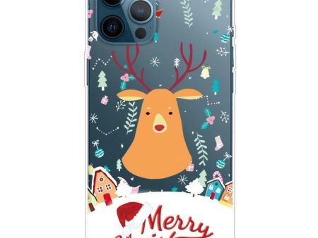 iPhone 13 Pro Fleksibelt Plast Julecover - Merry Christmas - Julerensdyr Fashion