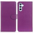 Samsung Galaxy A05s Litchi Læder Cover m. Pung - Lilla Online now