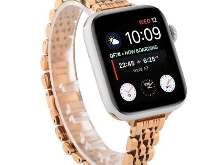 Apple Watch (38 40 SE 41 42mm) Rustfri Stål Rem - Rose Gold Supply