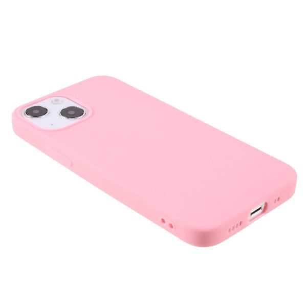 iPhone 13 Mini Fleksibel TPU Plast Bagside Cover - Lyserød Supply