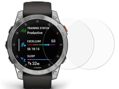 Garmin Epix 2 Arc Edge Hærdet Glas Skærmbeskyttelse - 2 Pak - Gennemsigtigt Online now