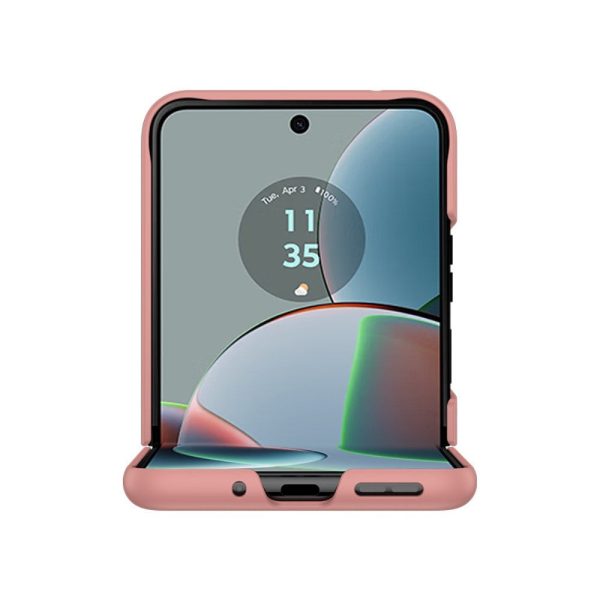 Motorola Razr 40 Hårdt Plastik Cover - Lyserød For Discount