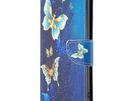 OnePlus 12 Læder Cover m. Pung - Gyldne Sommerfugle Discount