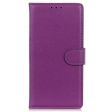 Samsung Galaxy A05s Litchi Læder Cover m. Pung - Lilla Online now