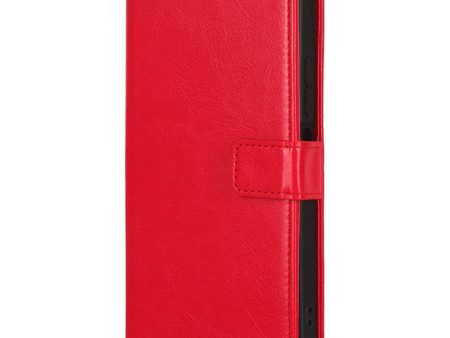 EIDERWOOD Xiaomi Redmi 12 (4G)   12 (5G)   Poco M6 Pro (5G) Blankt Læder Cover m. Pung & Strop - Rød For Cheap