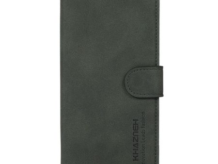 OnePlus 12 KHAZNEH Retro Læder Cover m. Pung - Grøn For Sale