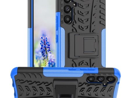 Samsung Galaxy A34 (5G) Cool Tyre Håndværker Cover m. Stander - Sort   Blå Discount