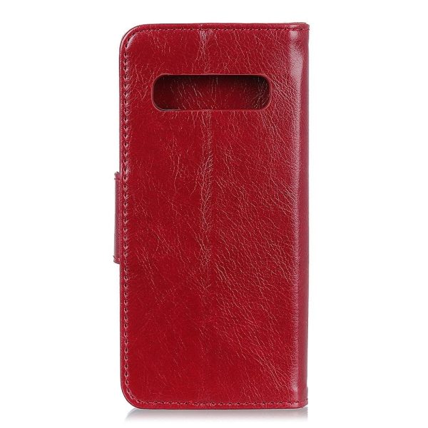 Samsung Galaxy S10e Klassisk Læder Cover m. Pung Rød Discount