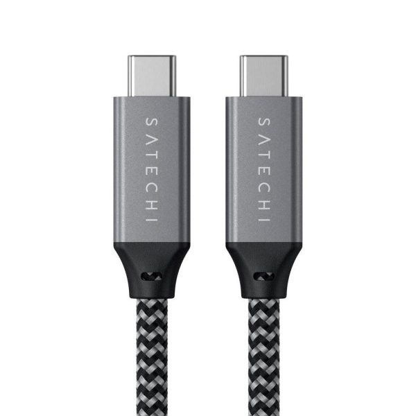 Satechi USB4 PD 100W USB-C til USB-C Kabel 25cm - Sort Discount