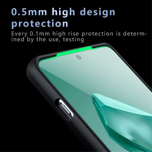 OnePlus 12 Hybrid Plastik Cover  - Gennemsigtig   Sort For Discount