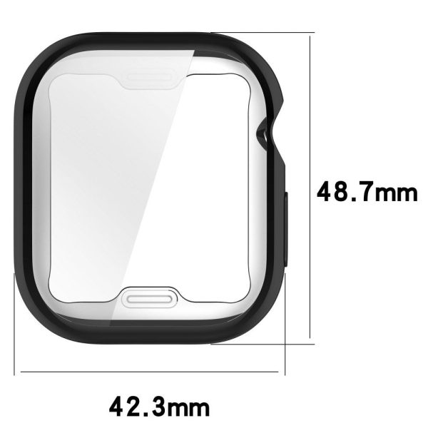 Apple Watch 10 (46mm) Fleksibelt Plast Cover m. Skærmbeskyttelse - Grå For Cheap