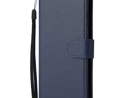 Xiaomi Redmi 10 (5G) Læder Cover m. Pung og Strop - Blå Online Sale