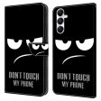 Samsung Galaxy A05s Læder Cover m. Pung & Ståfunktion -  Don t Touch My Phone  Supply