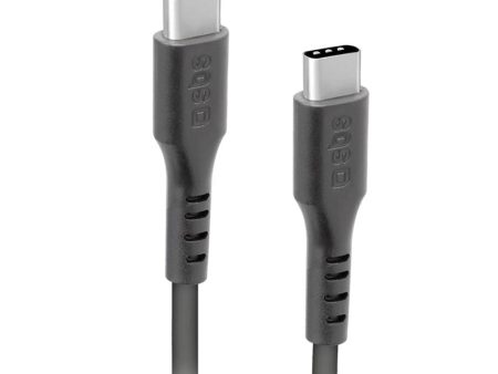 SBS USB-C til USB-C Kabel - 1.5 Meter - 25W (PD) - Sort Online Sale