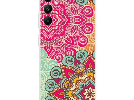 Samsung Galaxy A05s Fleksibel Plastik Cover m. Motiv - Blomster Doodle Online now