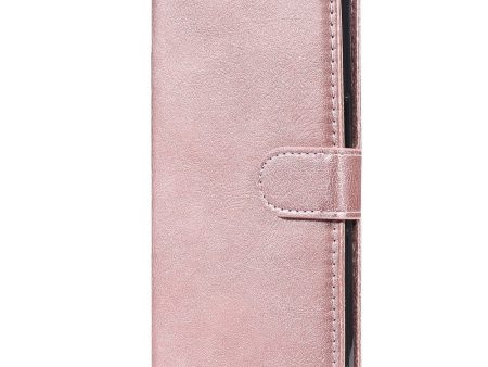 iPhone 15 Pro Max Læder Cover m. Pung og Strop - Rose Gold Hot on Sale