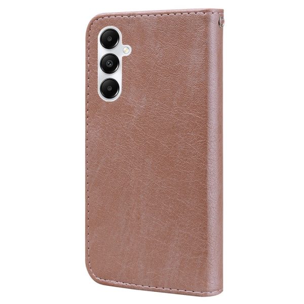 Samsung Galaxy A05s Neutralt Læder Cover m. Pung & Ståfunktion - Rose Gold Online Hot Sale