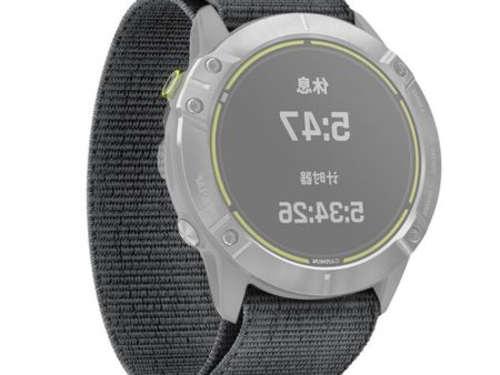 Universal Garmin 26mm Nylon Rem m. Stifter - Grå Cheap