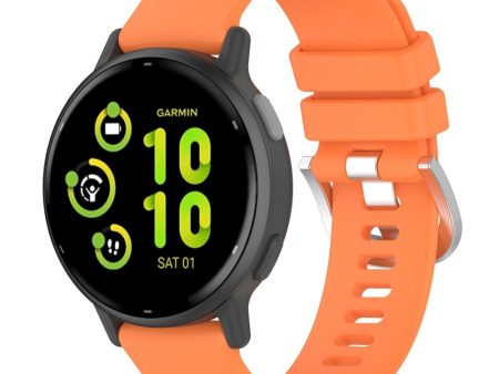 Garmin Vivoactive 5 Silikone Rem - Orange Sale