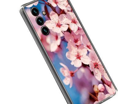 Samsung Galaxy A14   A14 (5G) Fleksibelt Cover m. Print - Lyserød Blomst Online now