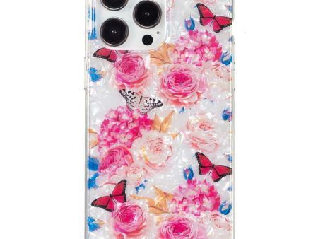 iPhone 15 Pro Fleksibel Plastik Cover - Farverig m. Blomster Supply