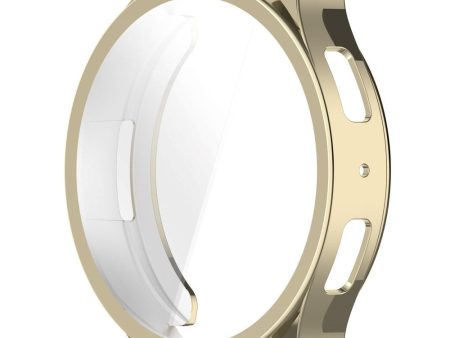 Samsung Galaxy Watch 6 (40mm) Plastik Cover m. Indbygget Skærmbeskytter - Guld Discount