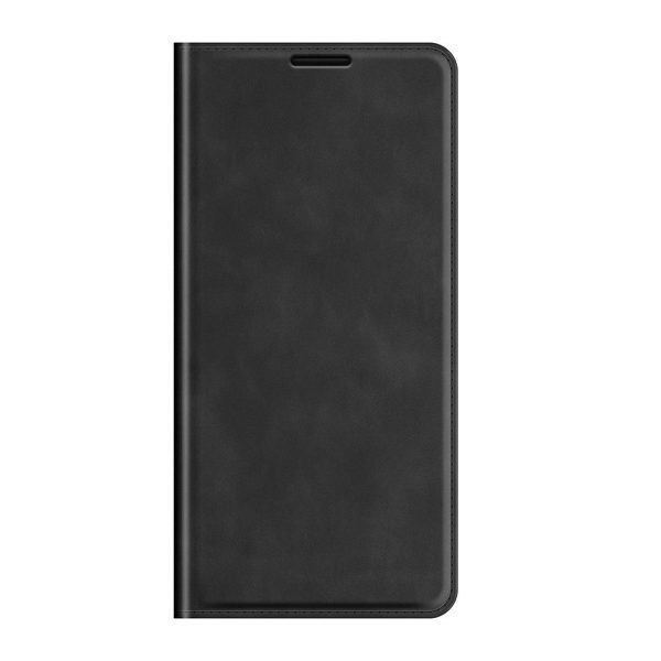 Samsung Galaxy S22 Ultra Mat Læder Flip Cover m. Kortholder & Standerfunktion - Sort Cheap