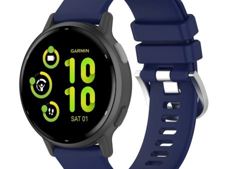 Garmin Vivoactive 5 Silikone Rem - Mørkeblå Fashion